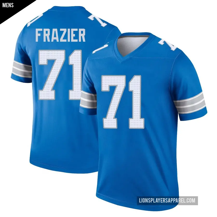 Men's Detroit Lions ＃71 Miles Frazier Blue Legend 2nd Jersey